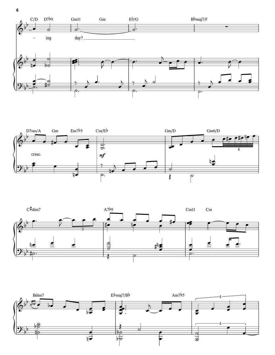 Dividing Day Piano, Vocal scores gallery preview page 6