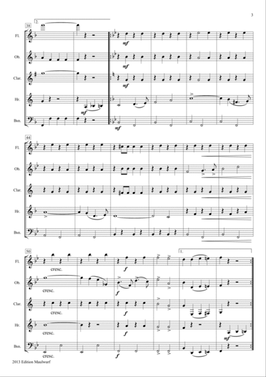 The Gladiator Woodwind Quintet scores gallery preview page 5