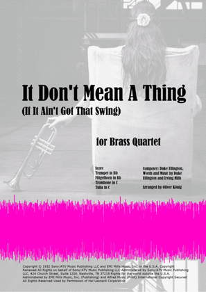 It Don't Mean A Thing (If It Ain't Got That Swing)