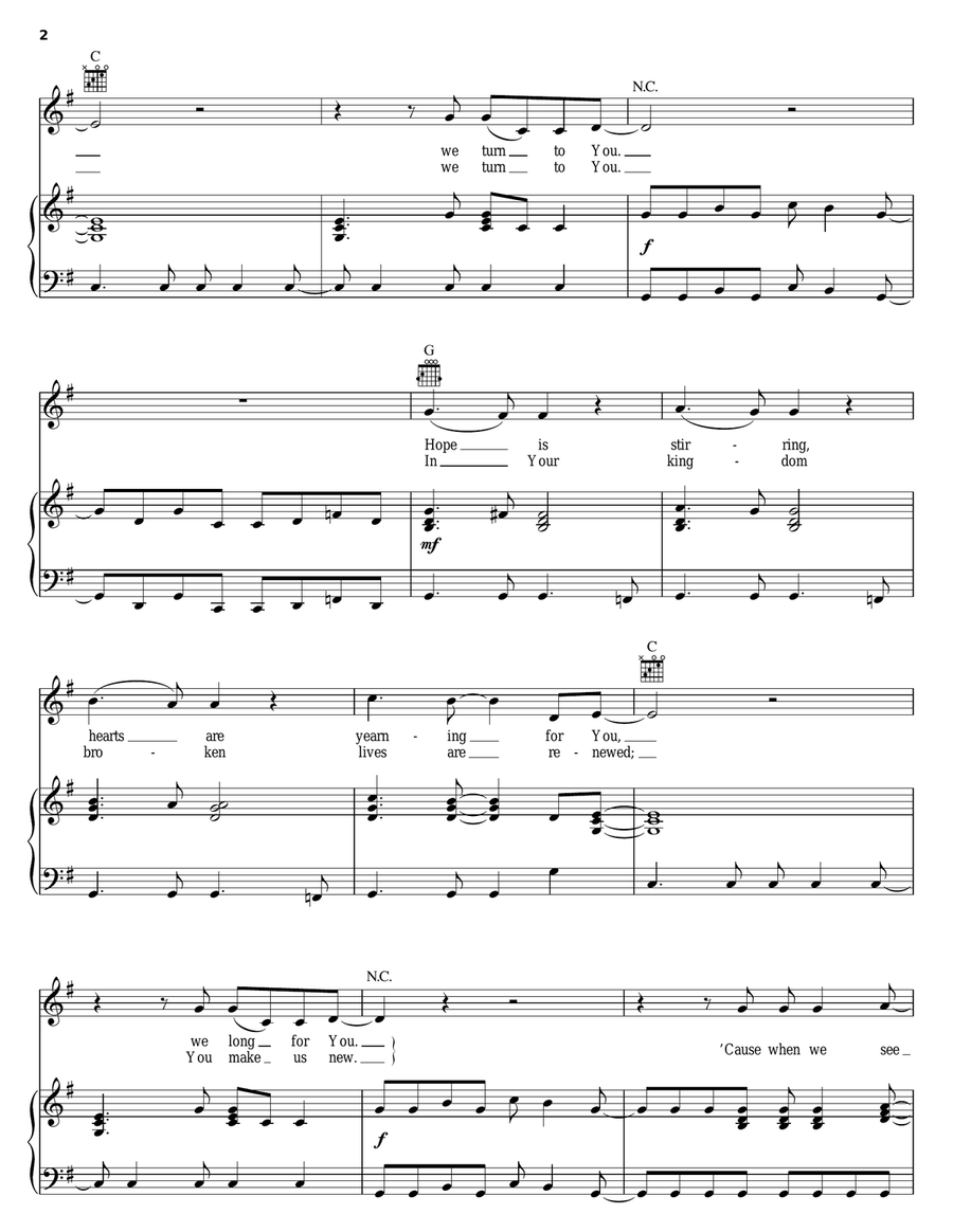 Hosanna (Praise Is Rising) Guitar scores gallery preview page 2