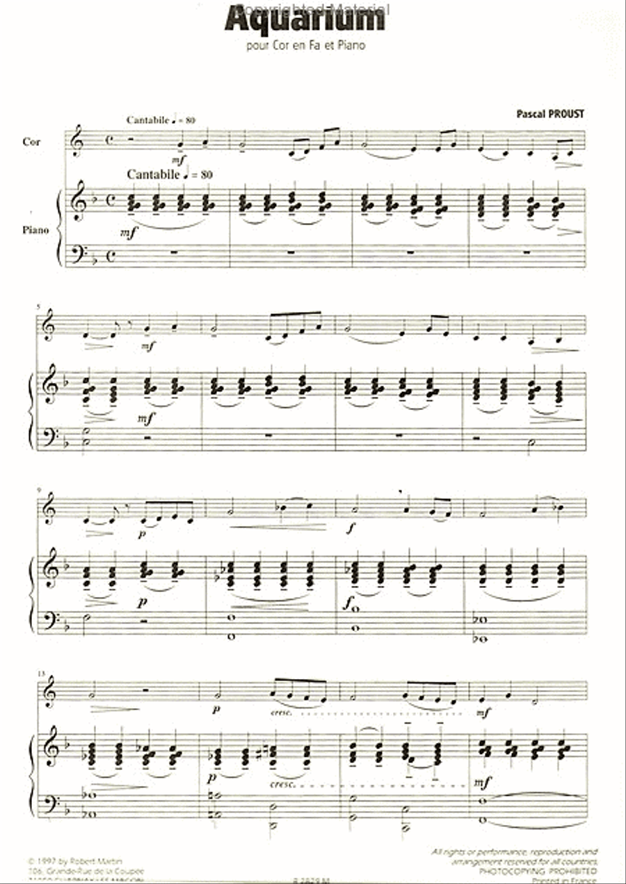 Aquarium Horn scores gallery preview page 2