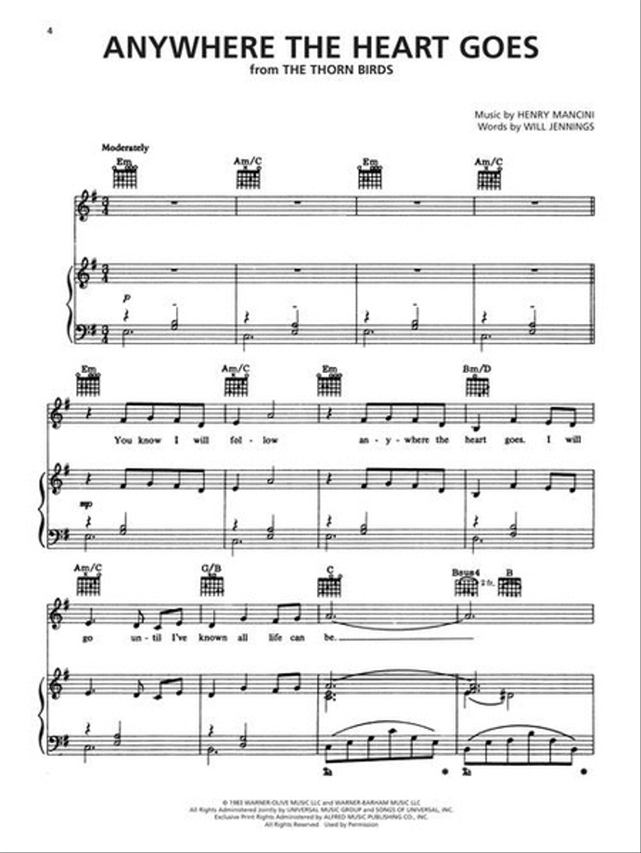 The Henry Mancini Collection Piano, Vocal, Guitar scores gallery preview page 5