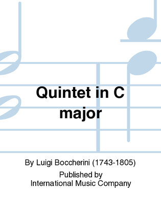 Book cover for Quintet In C Major (With 2 Cellos)