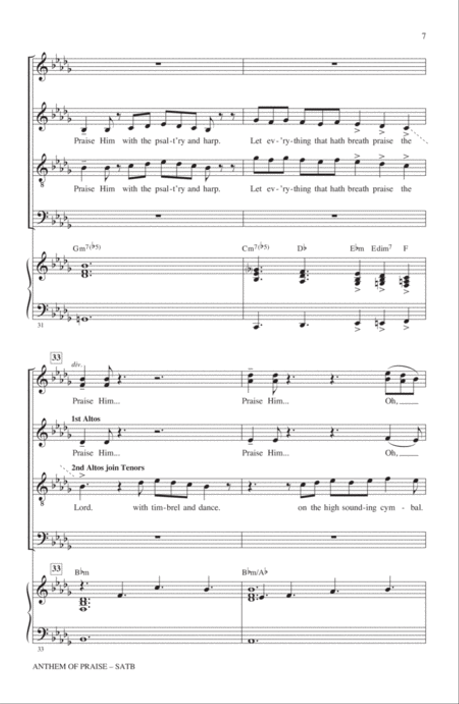 Anthem Of Praise 4-Part scores gallery preview page 6