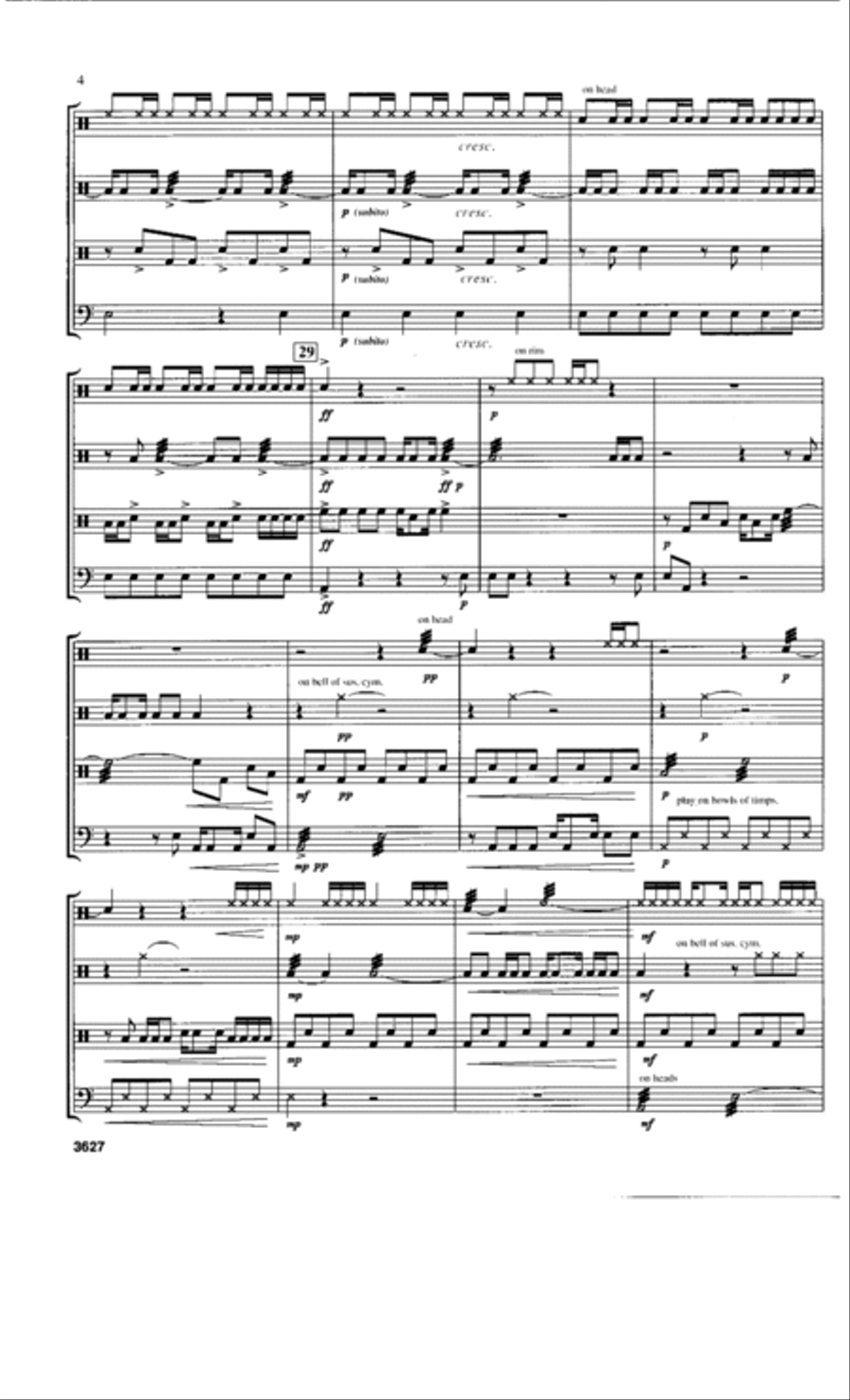 Collisions Percussion Ensemble scores gallery preview page 4