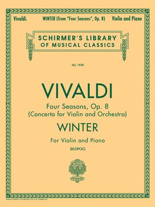 Book cover for Schirmer Library of Classics Volume 1930