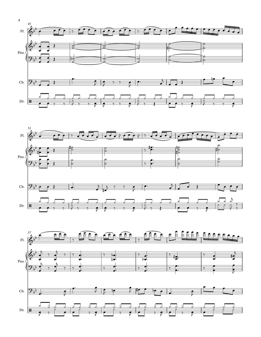 Longa Riad - Trio Jazz Ensemble scores gallery preview page 4