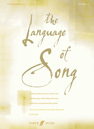 Book cover for The Language of Song - Intermediate (Low Voice)