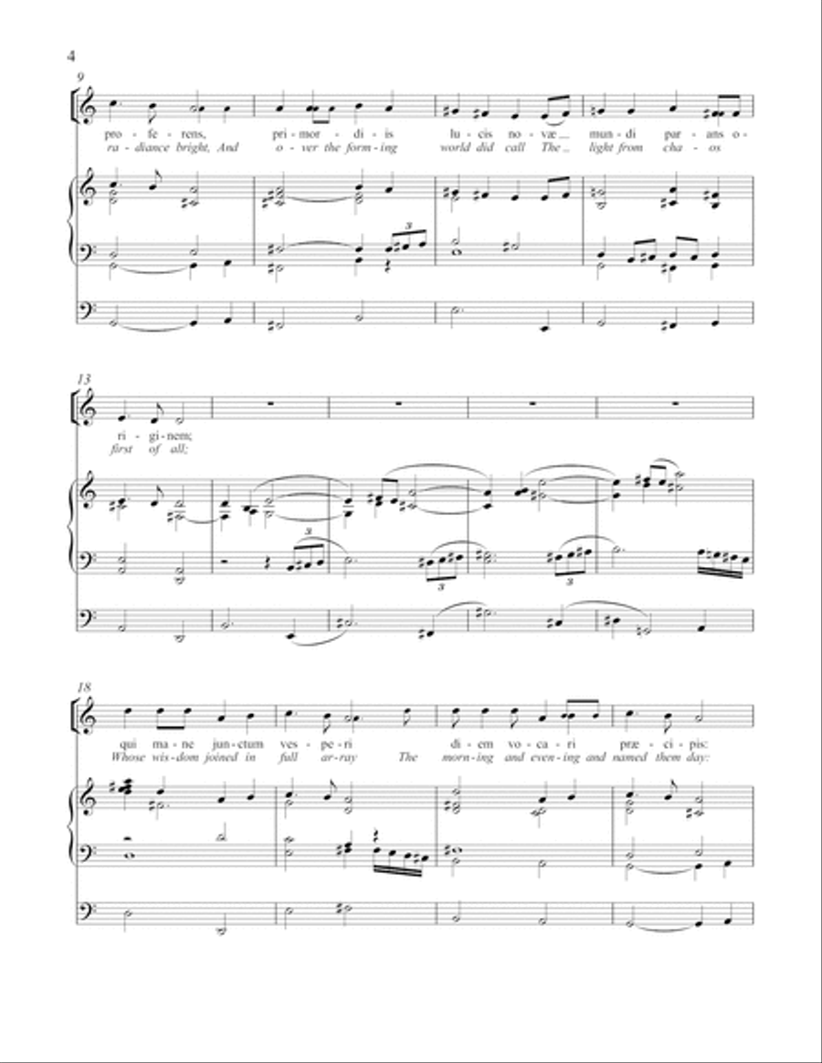 Hymnus ad Vesperas 4-Part scores gallery preview page 6