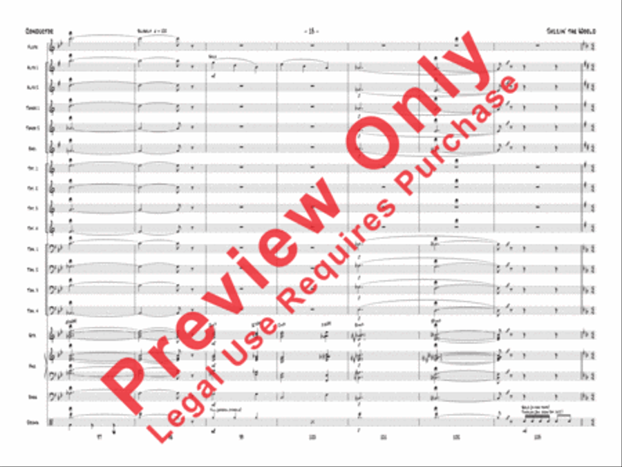 Jazzin' the World Jazz Ensemble scores gallery preview page 16