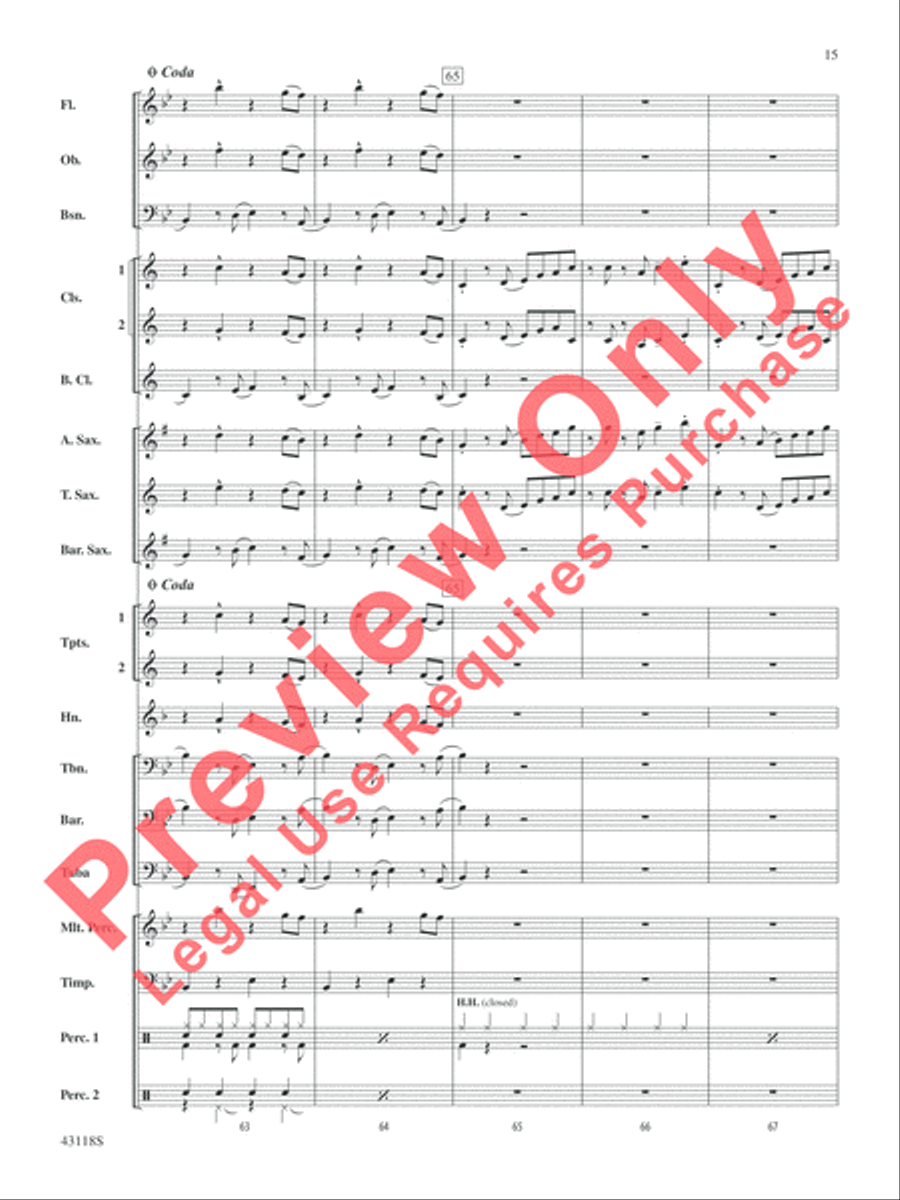 Domino Domino Concert Band scores gallery preview page 16