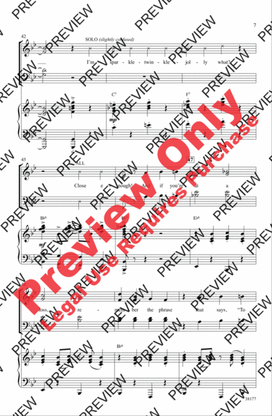 Sparklejollytwinklejingley 4-Part scores gallery preview page 7