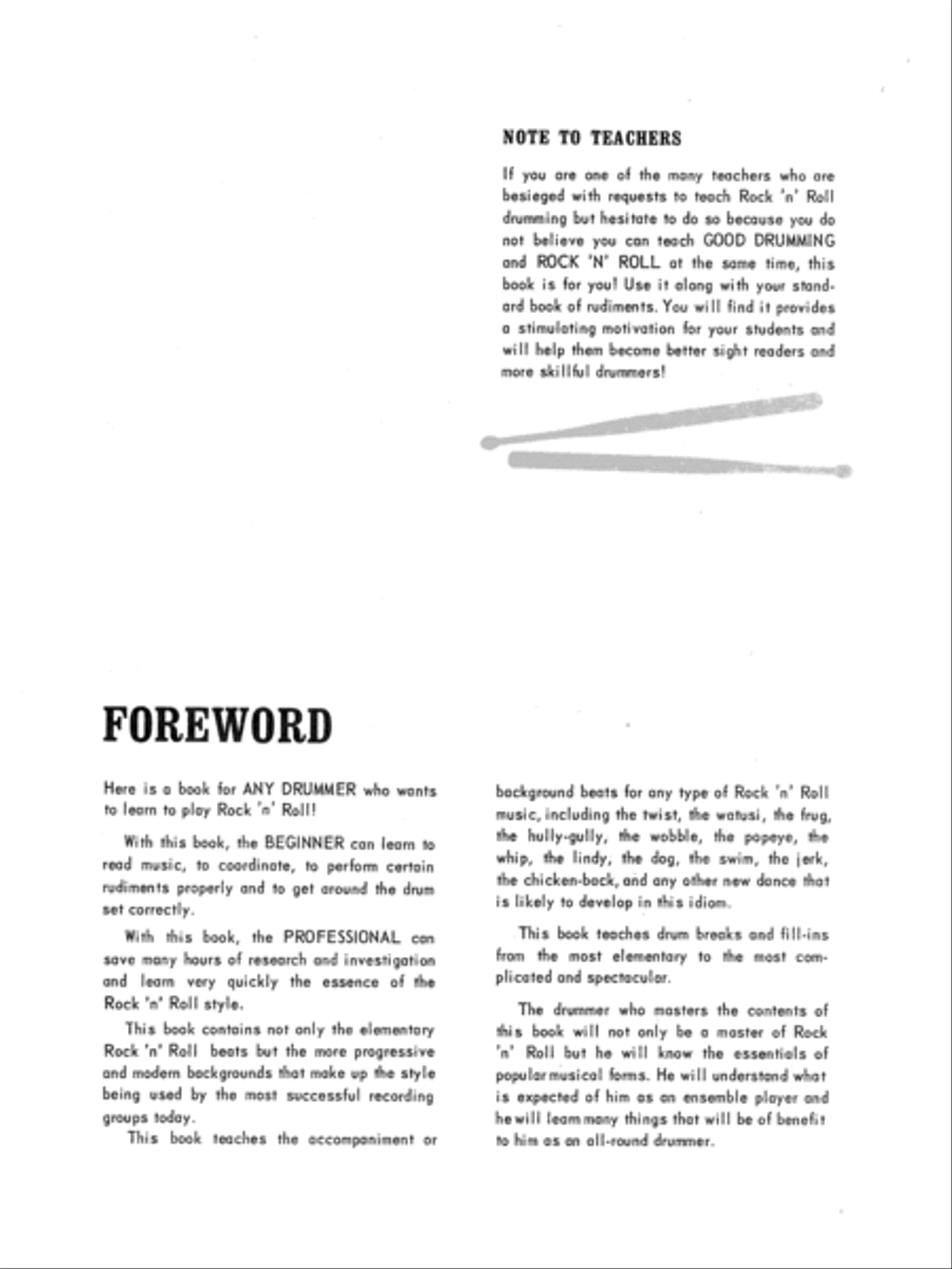 How to Play Rock 'n' Roll Drums Drum Set scores gallery preview page 8