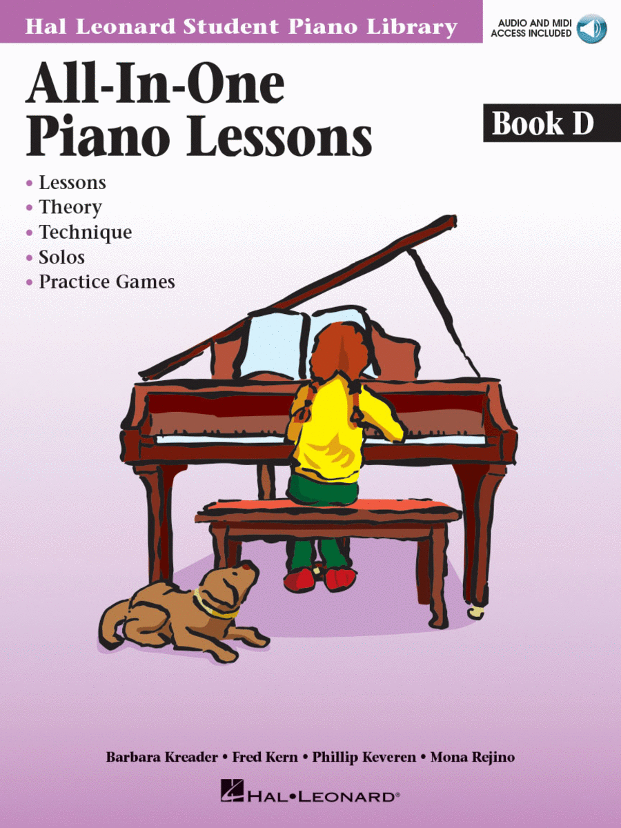 All-in-One Piano Lessons Book D Piano Method scores gallery preview page 1
