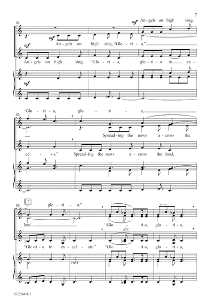 And the Angels Sang by Linda Spevacek SSA - Sheet Music