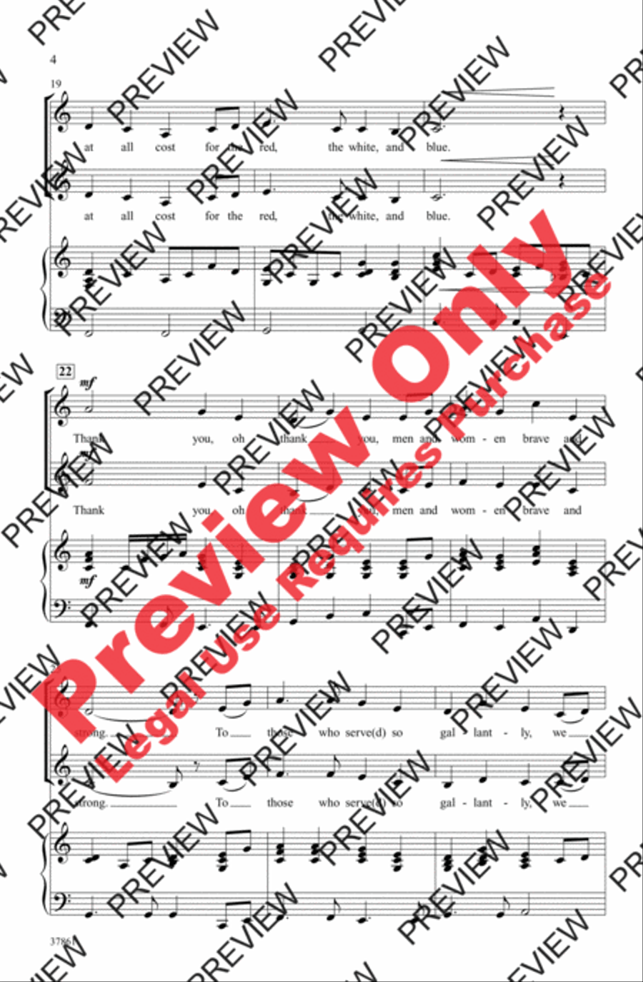 Thank You, Soldiers 2-Part scores gallery preview page 4