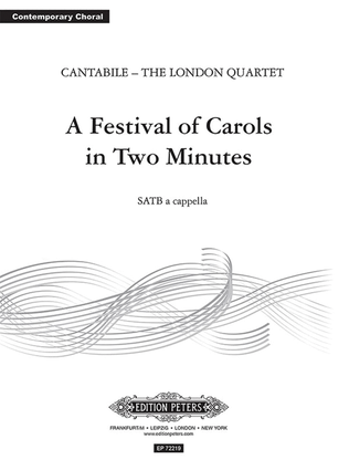 Book cover for A Festival of Carols in Two Minutes