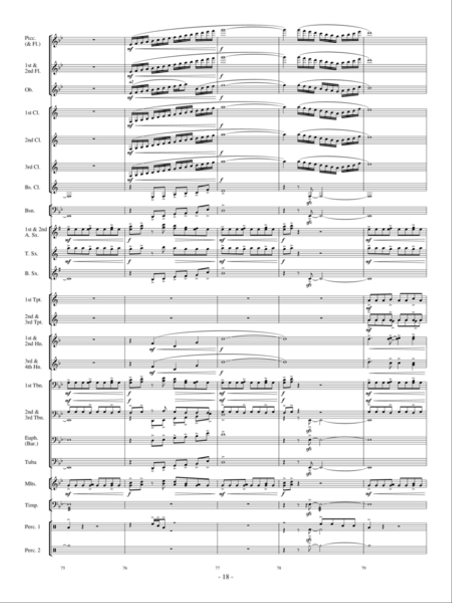 Sensei's Ride On The Cherry Blossom Express Concert Band scores gallery preview page 17