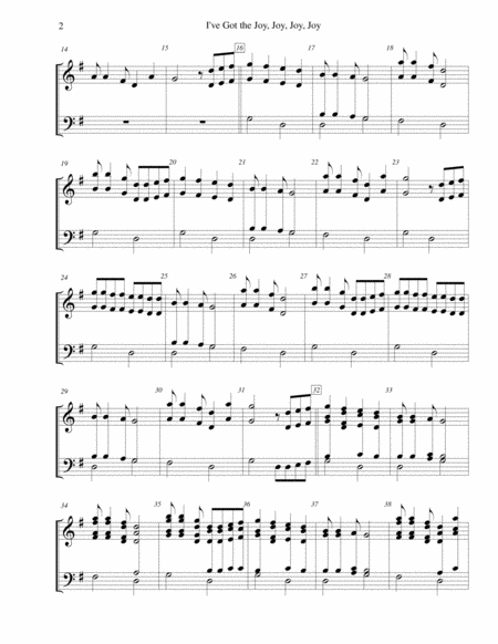 I've Got the Joy, Joy, Joy, Joy (Down in My Heart) - for 3-octave handbell choir image number null