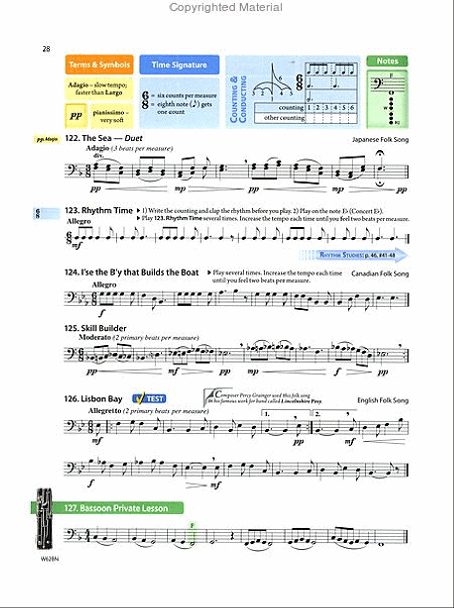 Tradition of Excellence Book 2 - Bassoon Concert Band Methods scores gallery preview page 4