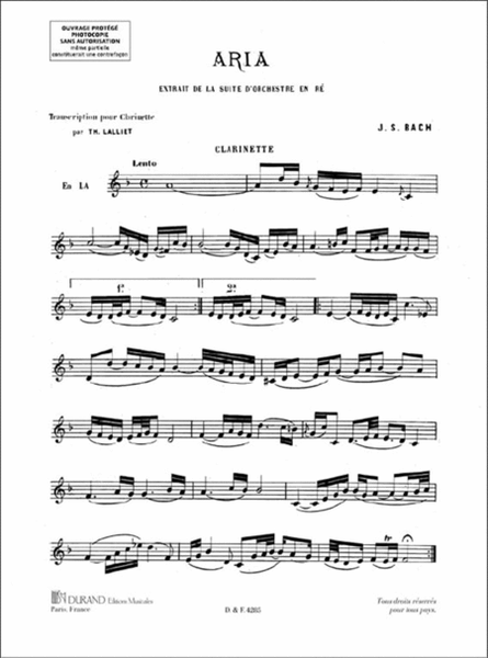 Aria Clarinette-Piano