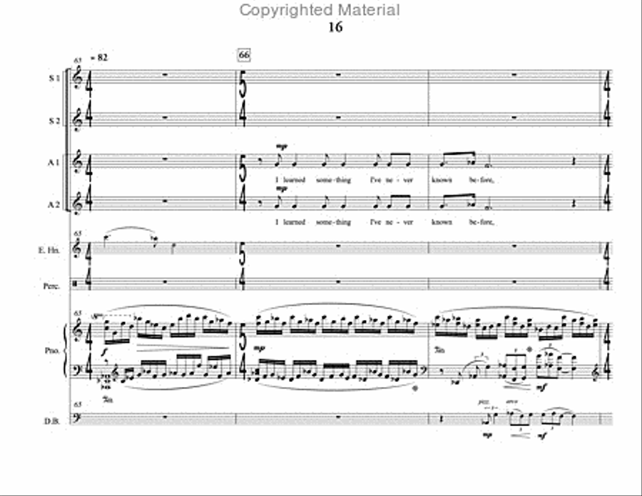 Song of Summer (choral score) SSAA scores gallery preview page 17