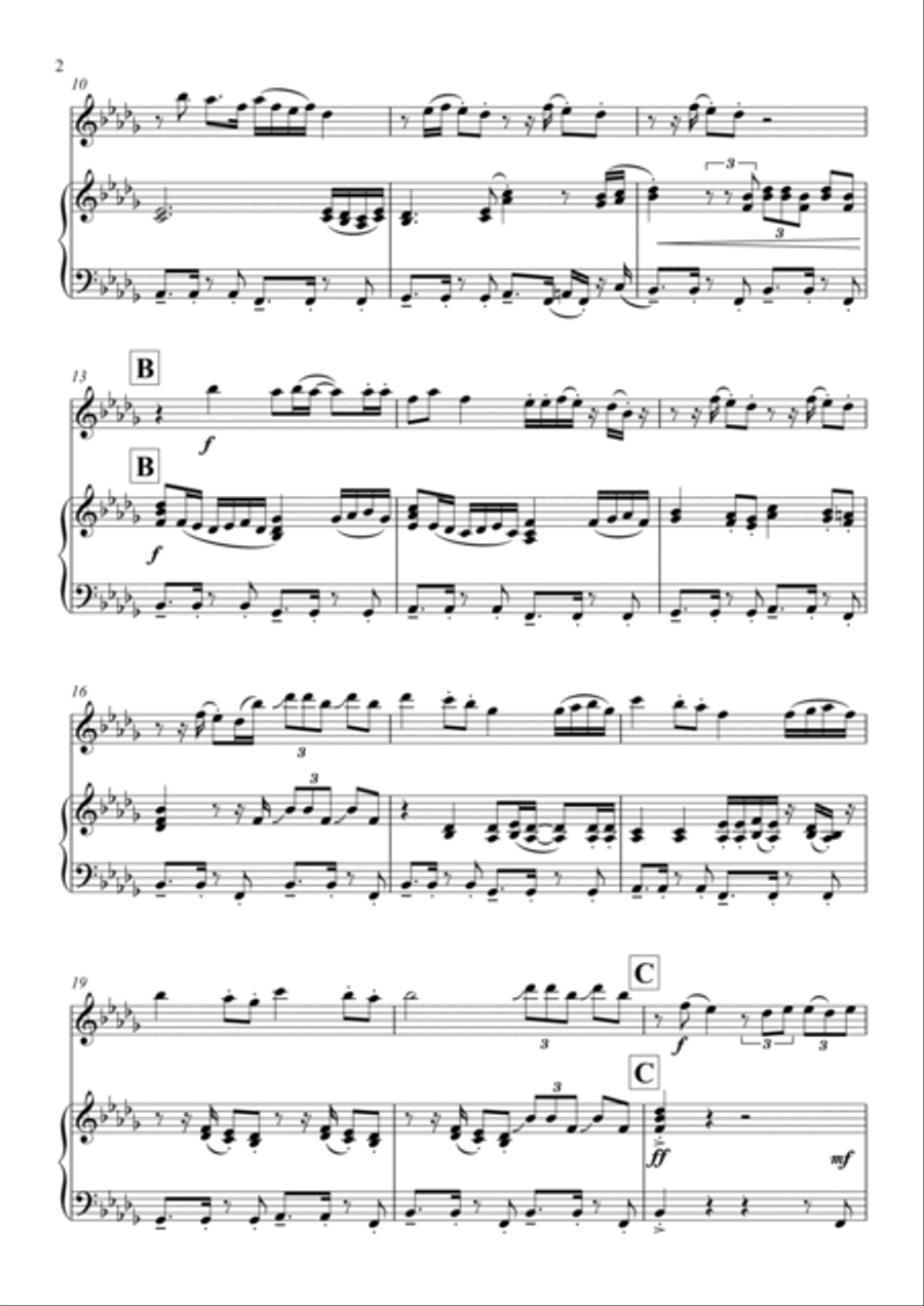 Hips Don't Lie Flute Solo scores gallery preview page 2
