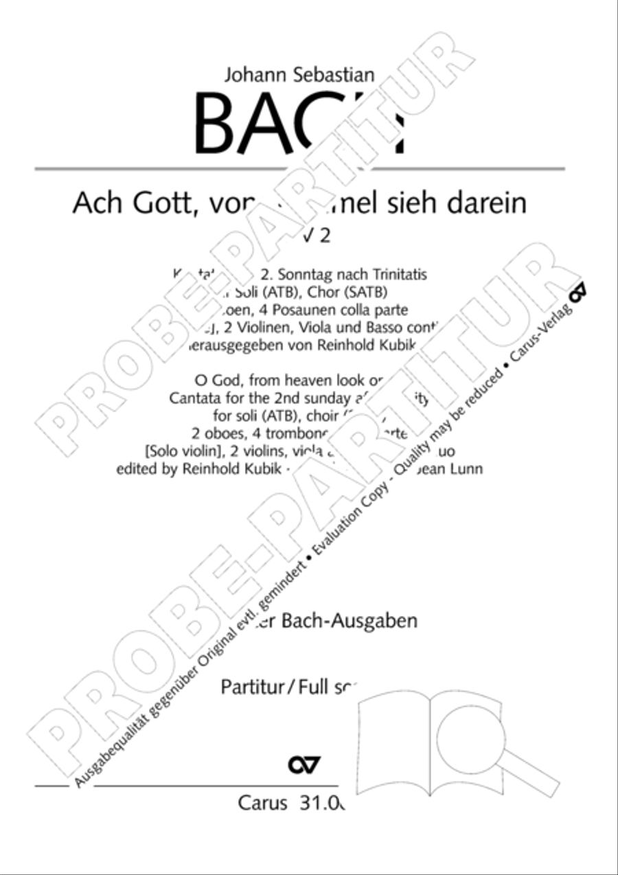 O God, from heaven look on us (Ach Gott, vom Himmel sieh darein) ATB scores gallery preview page 2