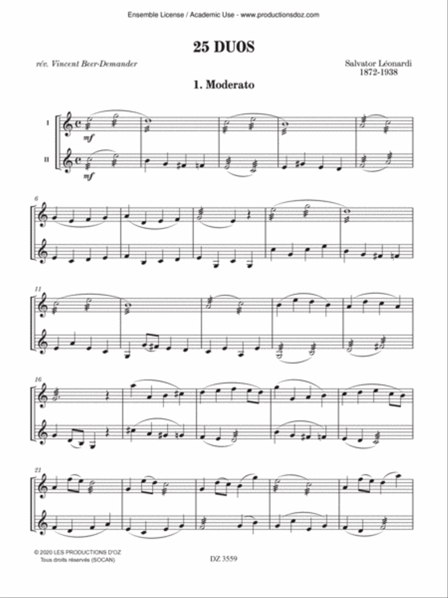 25 Duos 25 Duos Mandolin scores gallery preview page 2