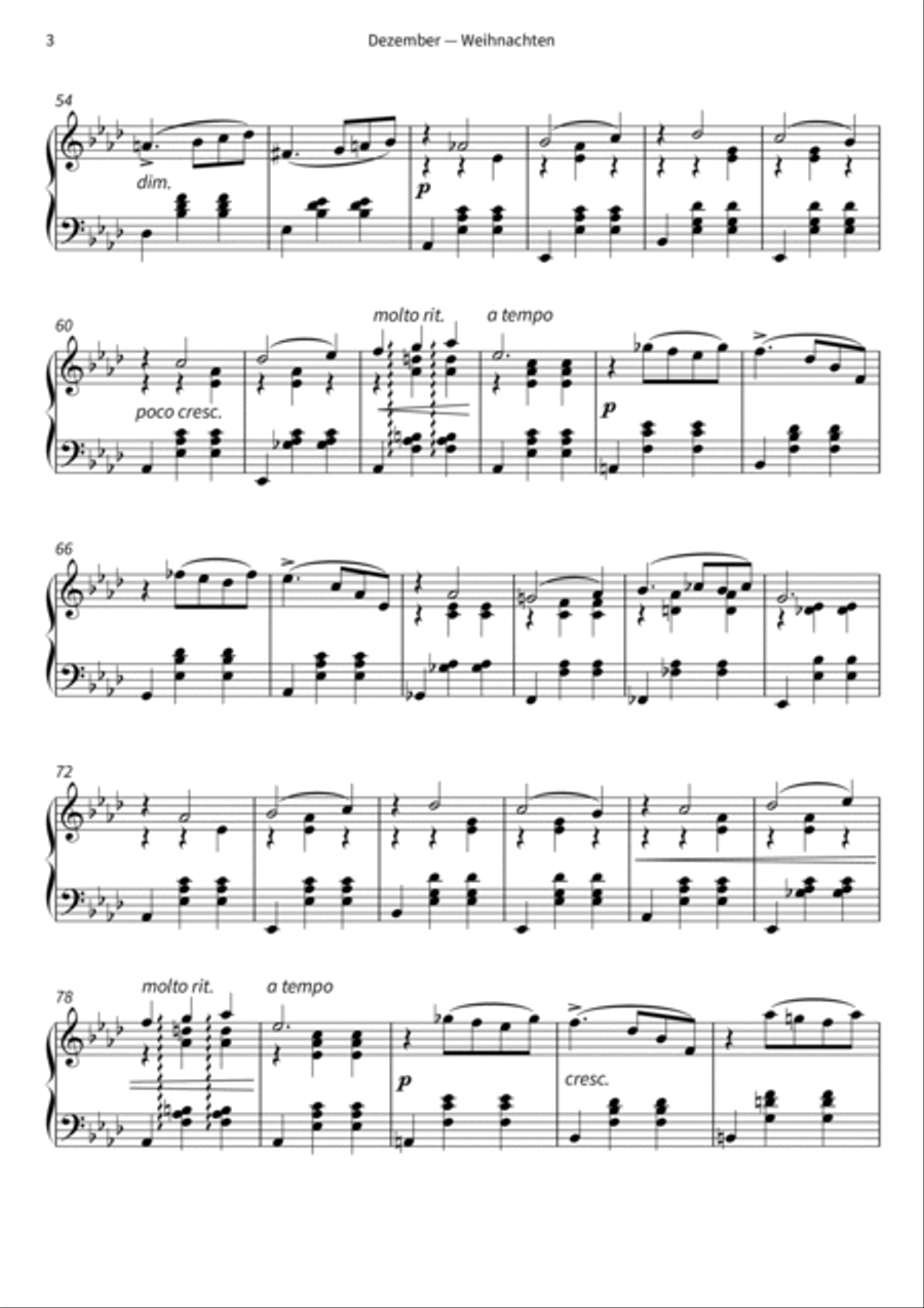 Dezember -- Weihnachten Piano scores gallery preview page 5