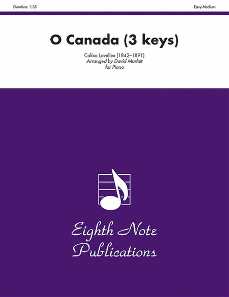 O Canada (3 keys)