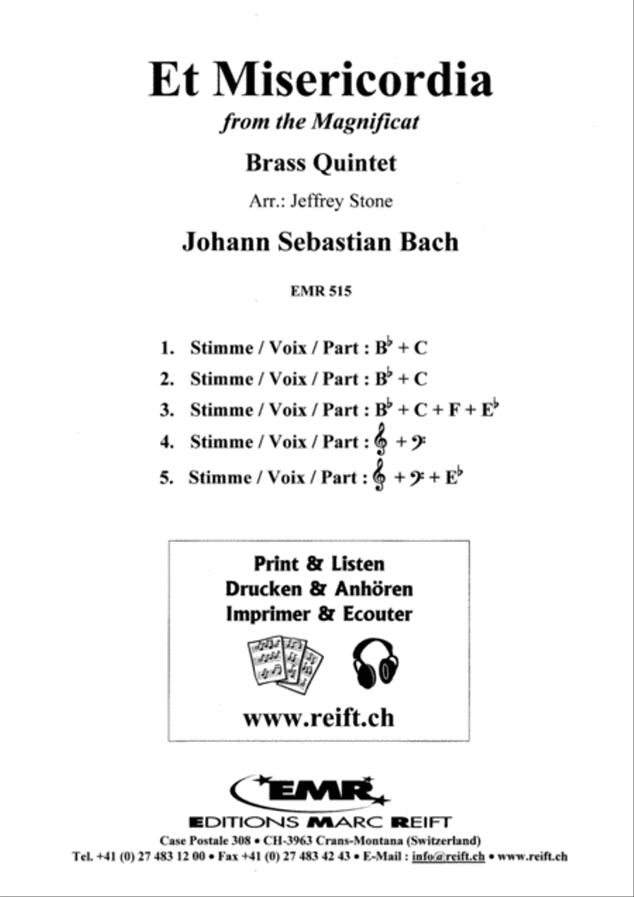 Et Misericordia Brass Quintet scores gallery preview page 2