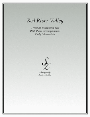 Red River Valley (treble Bb instrument solo)