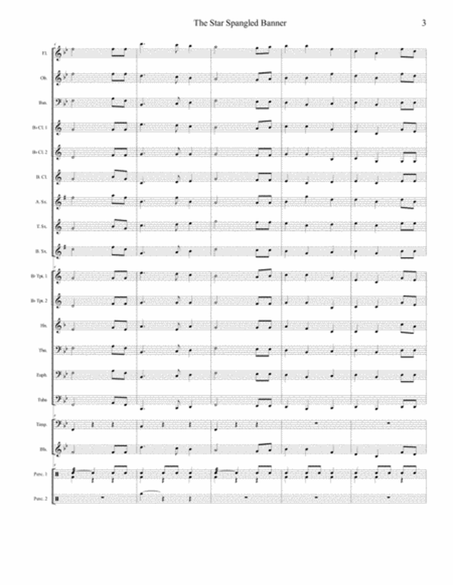 The Star Spangled Banner for Concert Band image number null
