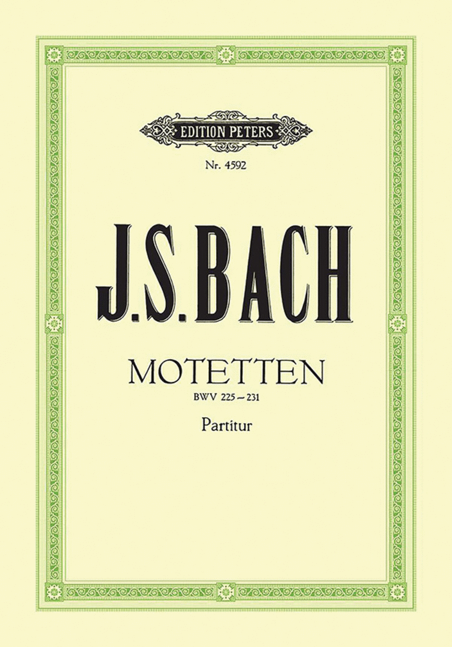7 Motets BWV 225-231 for Mixed Choir SSATB scores gallery preview page 1