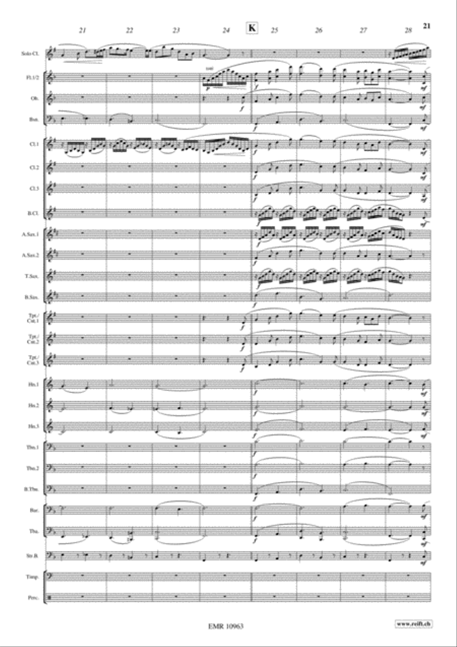 Japanese Folksongs Concert Band scores gallery preview page 15