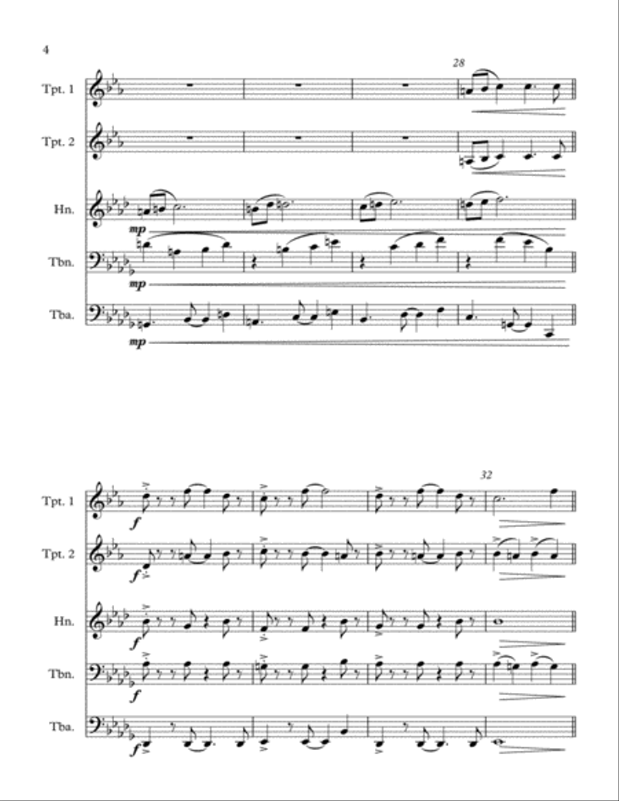 Retro Brass Retro Brass Brass Ensemble scores gallery preview page 4