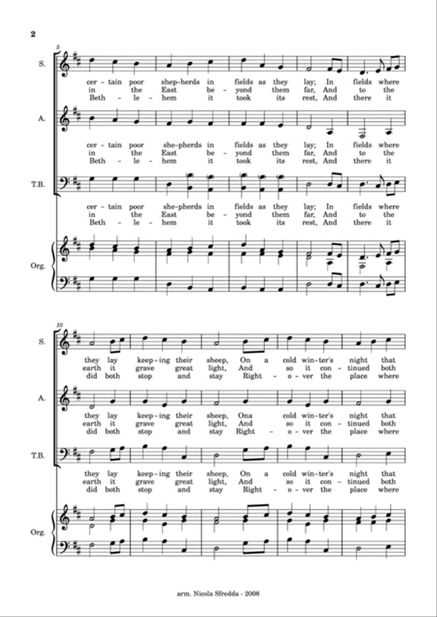 The first Nowell The first Nowell 3-Part scores gallery preview page 2