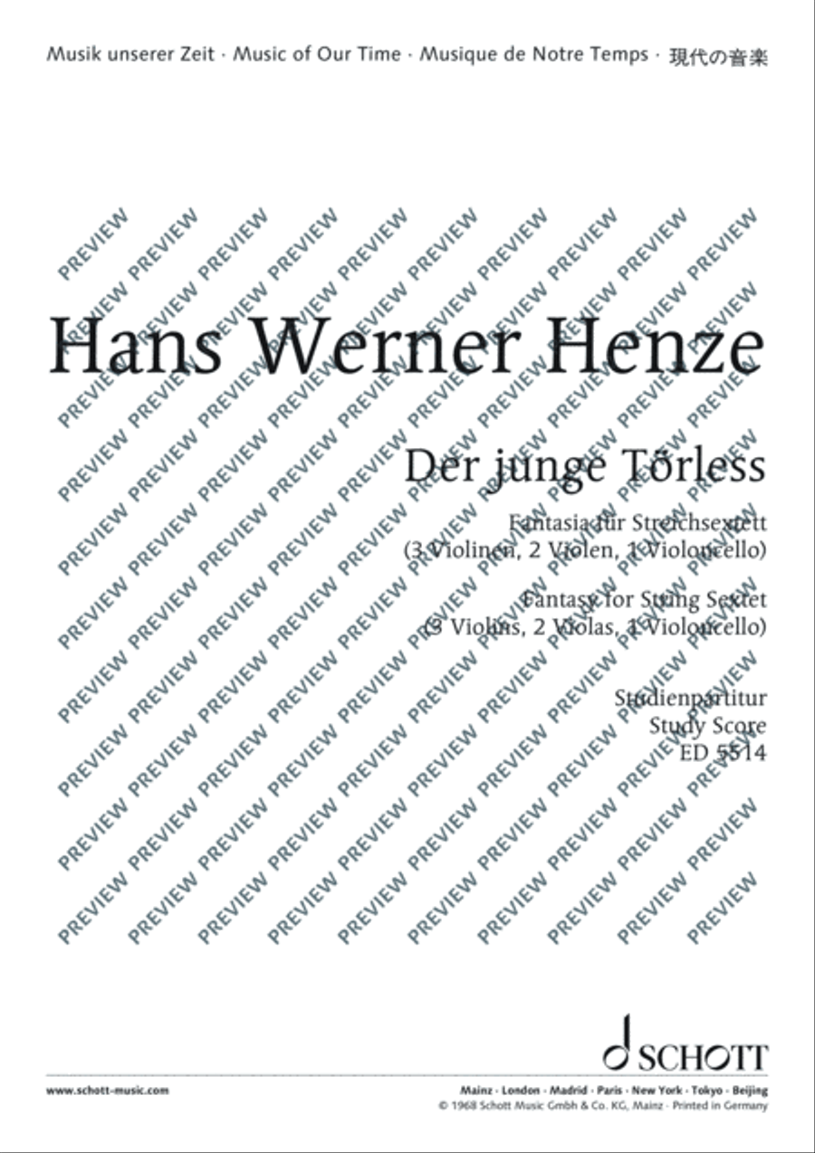 Der junge Törless Cello scores gallery preview page 2