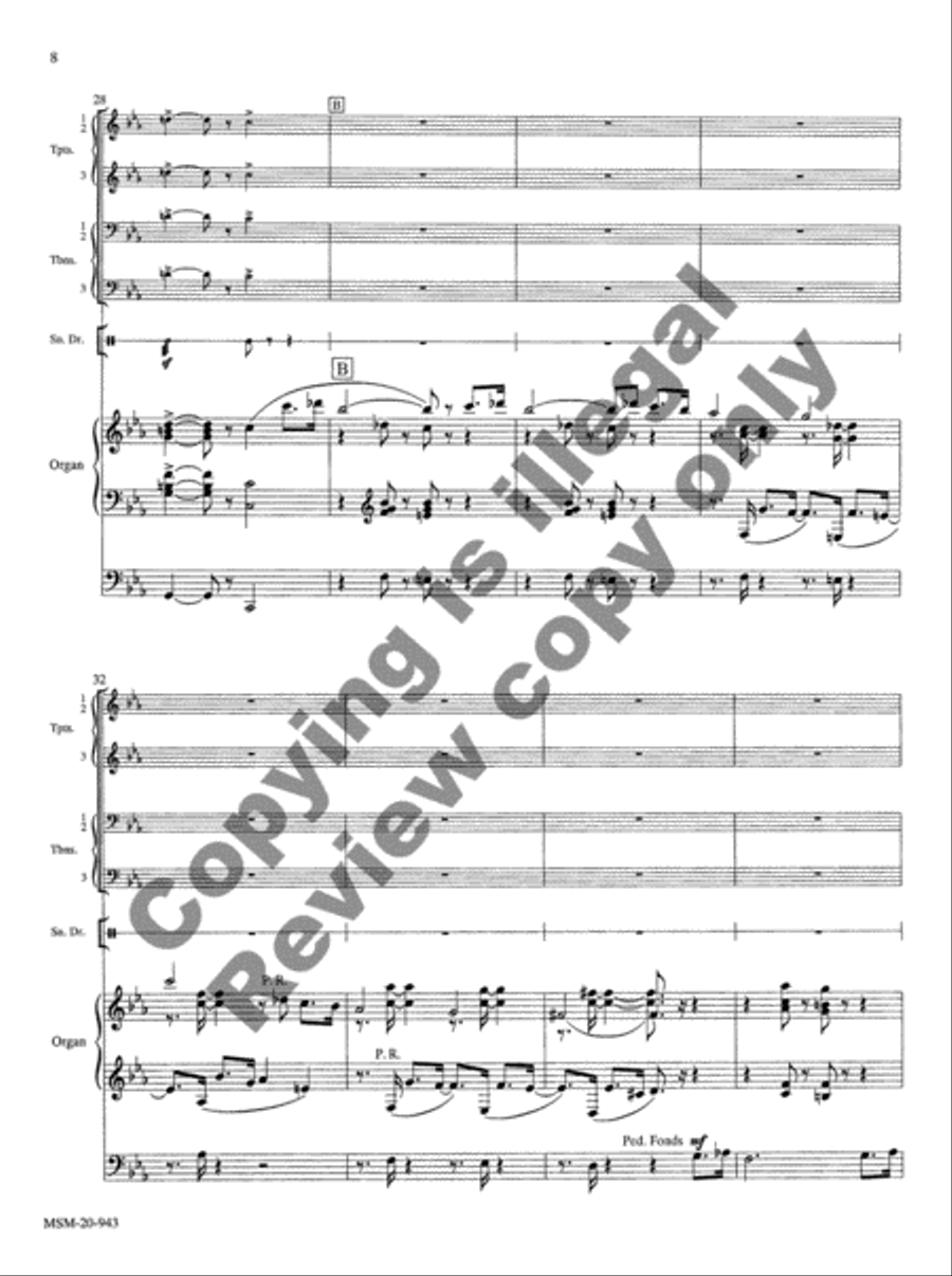 Salvum fac populum tuum Salvum fac populum tuum Brass Ensemble scores gallery preview page 6