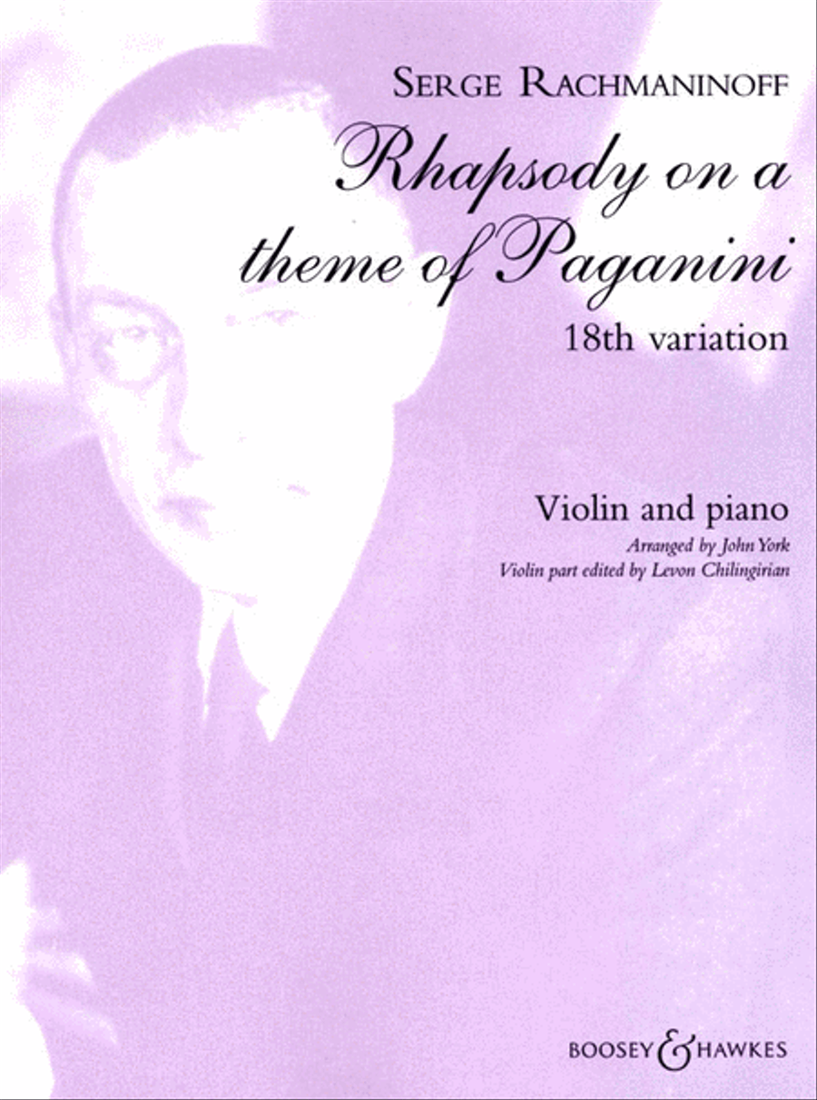 Rhapsody on a Theme of Paganini, Op. 43 Violin Solo scores gallery preview page 1