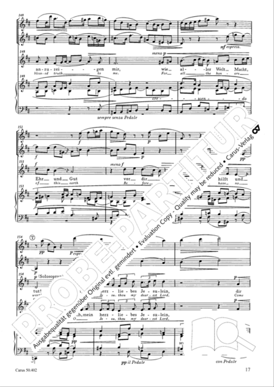 From heav'n above to earth I come (Vom Himmel hoch, da komm ich her) SSAA scores gallery preview page 20