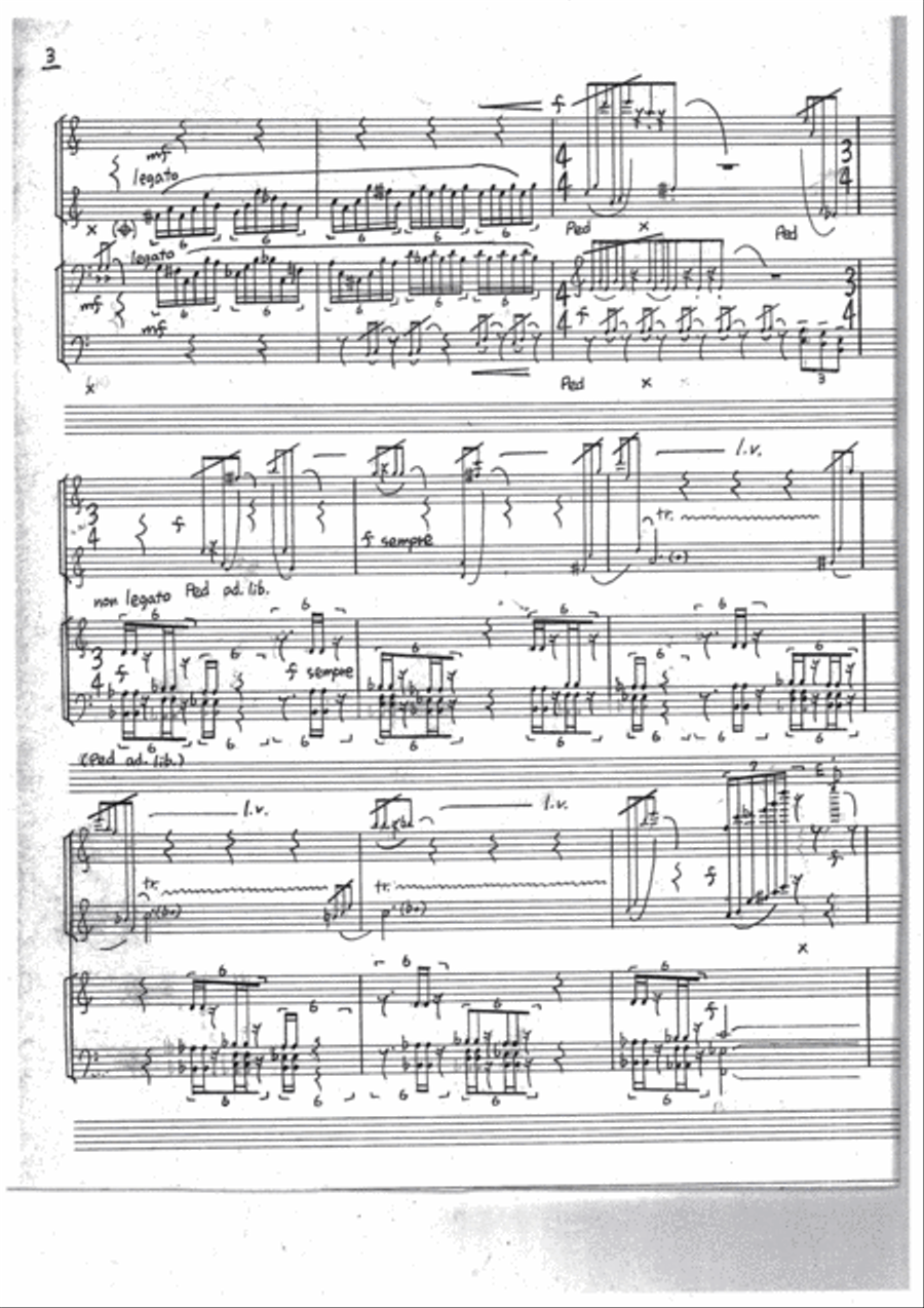Dancing Woods 2 Pianos, 4-Hands scores gallery preview page 4