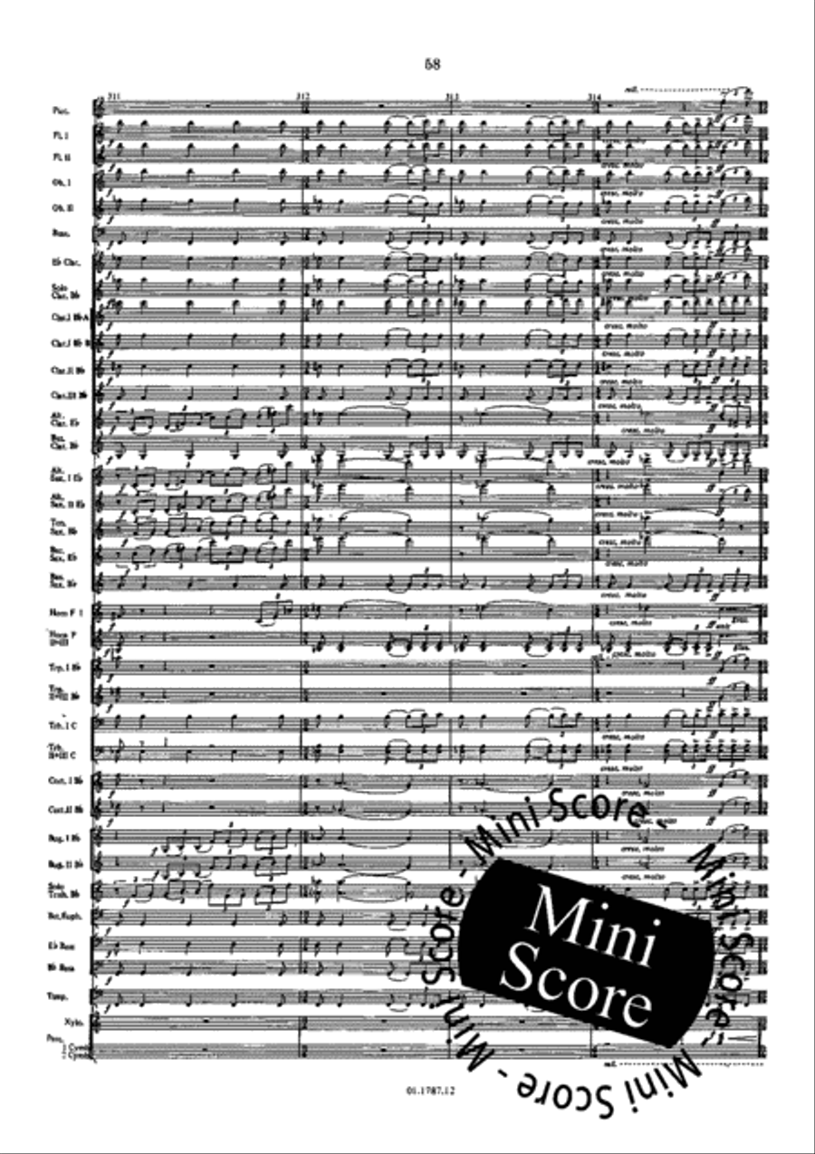 Symphonie de l'Eau Concert Band scores gallery preview page 62