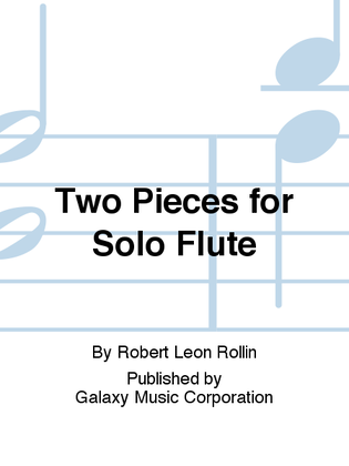 Book cover for Two Pieces for Solo Flute