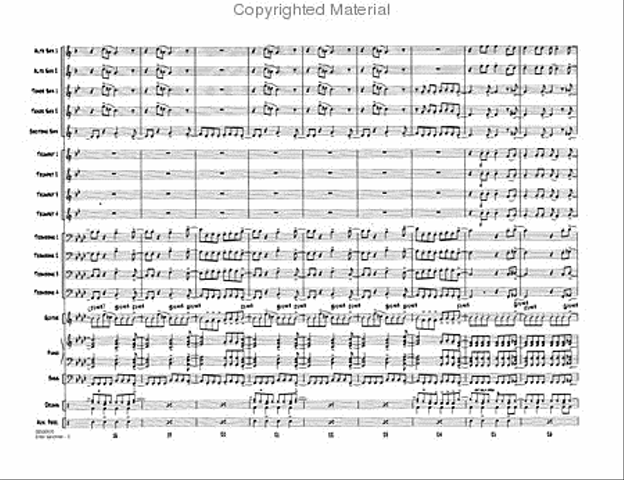 Enter Sandman Jazz Ensemble scores gallery preview page 3