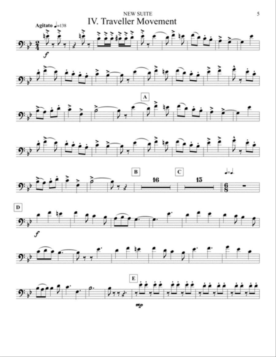 New Suite (Parts) [3] Concert Band scores gallery preview page 5