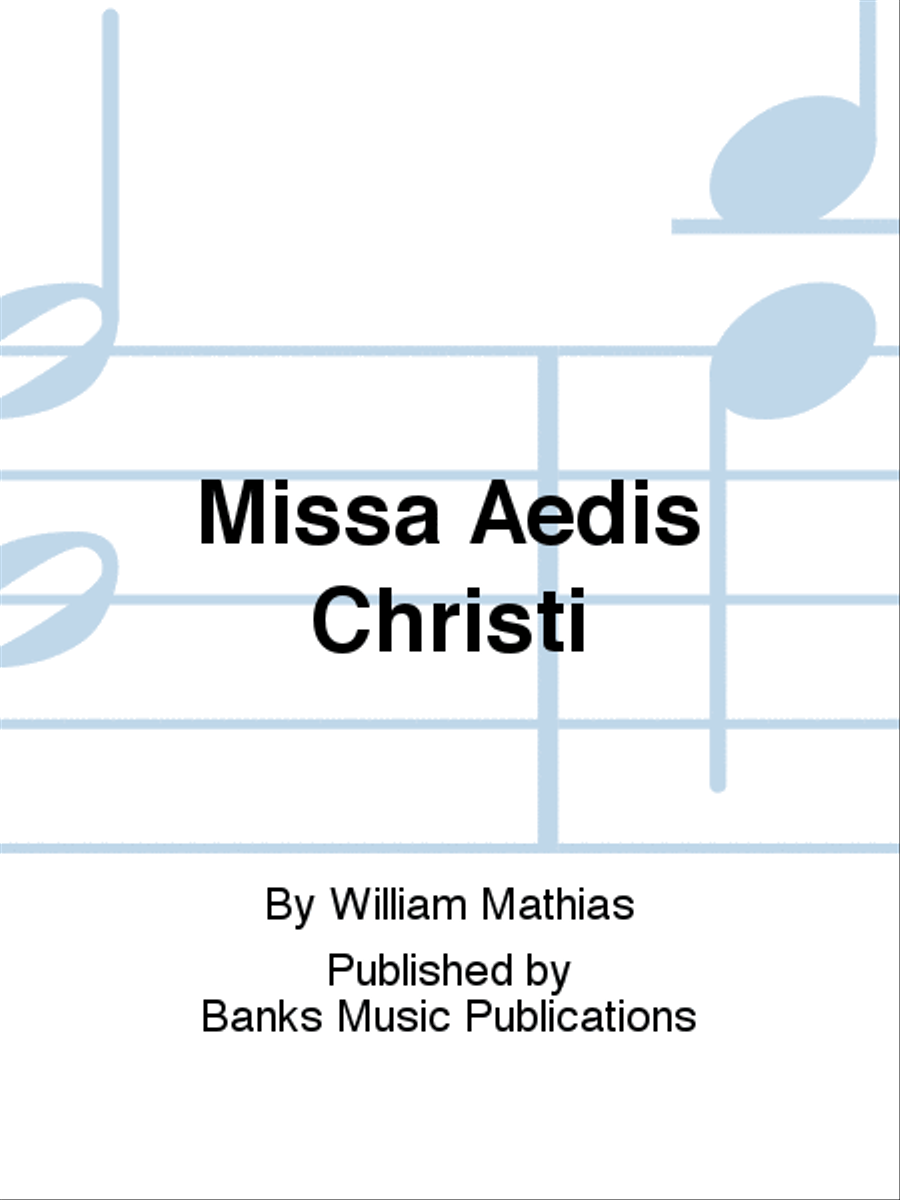 Missa Aedis Christi 4-Part scores gallery preview page 1