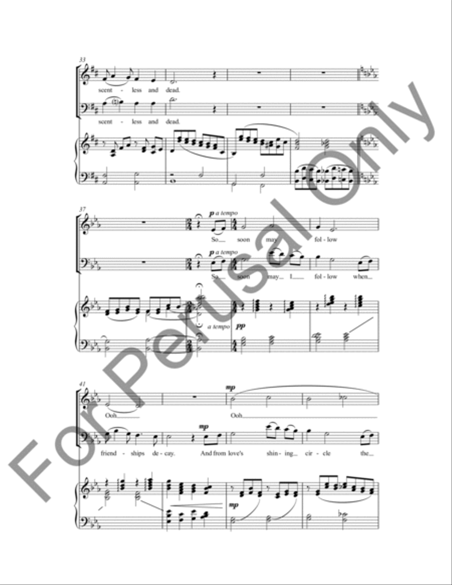 The Last Rose Of Summer The Last Rose Of Summer 4-Part scores gallery preview page 5