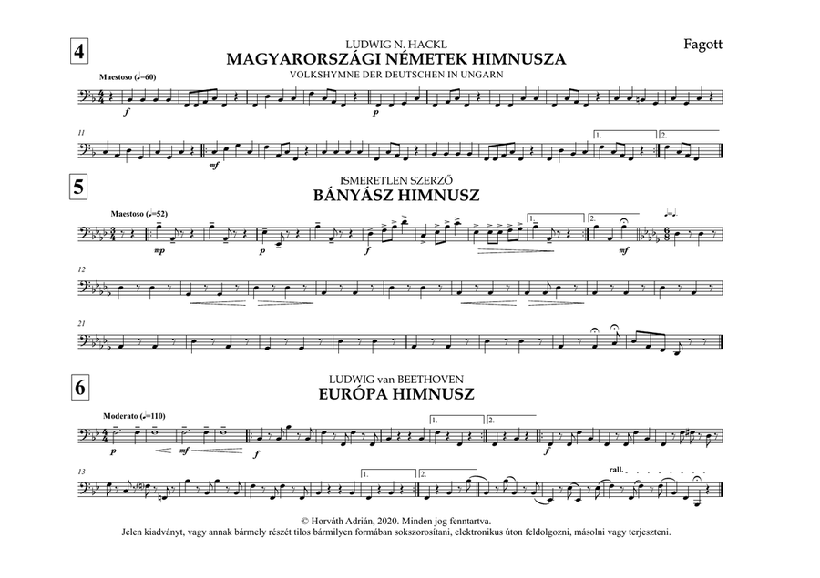 Indulókönyv 2020 - 06 Fagott Concert Band scores gallery preview page 6